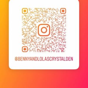 Instagram QR Sticker with Gradient Orange-Pink Branding